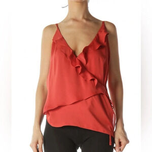 NWT L’Academie Wrap Ruffle Cami Boho Top Size Medium